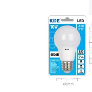 LAMPADINA LED A60 E27 LUCE FREDDA 10W=85W 6500K