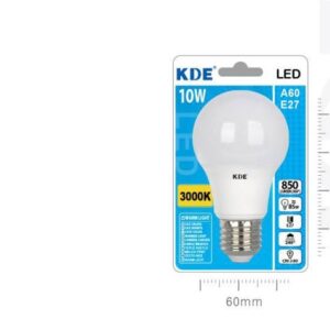 LAMPADINA LED A60 E27 LUCE CALDA 10W=85W 3000K