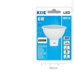 LAMPADINA LED MR16 GU5.3 LUCE FREDDA 6w=44W 6500K