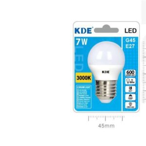 LAMPADINA LED G45 E27 LUCE CALDA 7w=60W 3000K
