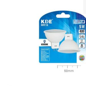 LAMPADINA LED MR16 GU5.3 LUCE FREDDA 5w=40W 6500K