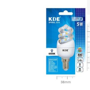 LAMPADINA LED ES E14 LUCE FREDDA 5w=45W 6500K