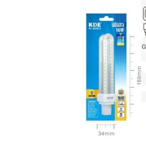 LAMPADINA LED PL G24D-3 CALDA 16w=162W 3000K