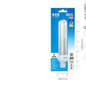 LAMPADINA LED PL G24D-3 FREDDA 14w=140W 6500K