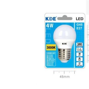 LAMPADINA LED G45 E27 LUCE CALDA 4w=34W 3000K