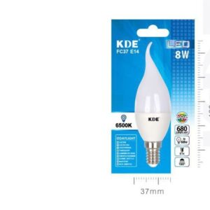 LAMPADINA LED FC37 E14 LUCE FREDDA 8w=68W 6500K