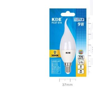 LAMPADINA LED FC37 E14 LUCE CALDA 9w=77W 3000K