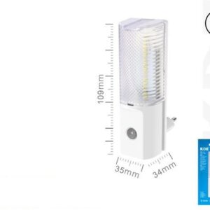 LUCE NOTTURNA LED 1W LUCE FREDDA CON SENSORE
