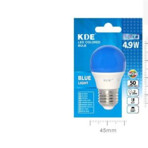 LAMPADINA LED G45 E27 LUCE BLUE 4.9w=25W