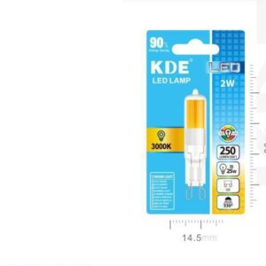 LAMPADINA LED G9 LUCE CALDA 2w=25W 3000K