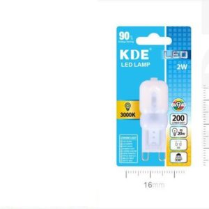 LAMPADINA LED G9 LUCE CALDA 2w=20W 3000K