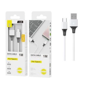 CAVO DATI IN ALLUMINIO PER TIPO C, 3.4A, 1M